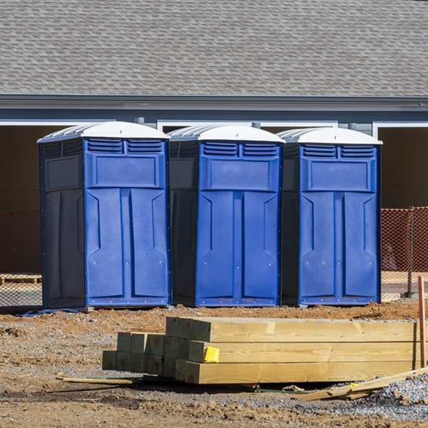 is there a specific order in which to place multiple portable toilets in Hiddenite